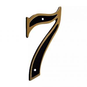 NUMERO P/RES COLONIAL DOURADA 7