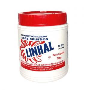 SODA CAUSTICA 500G 96-99% PURA LINHAL