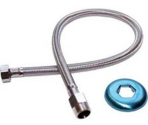 ENGATE FLEX MALHA INOX 60CM