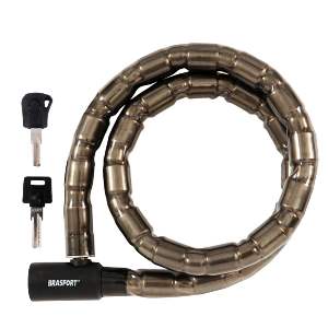 CADEADO P/MOTO 22 X 1,20CM C/CHAVE BRAS