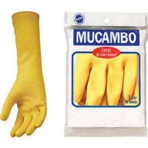 LUVA MAO LATEX FORR AM  6CM  P MUCAMBO